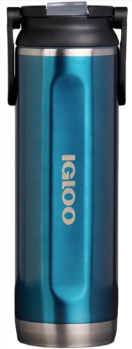 תרמוס עם קשית Igloo  20 Oz Stainless Steel Sport Sipper Bottle