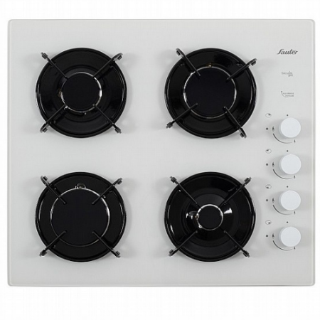 כיריים גז 4 להבות סאוטר SHG870W זכוכית לבנה