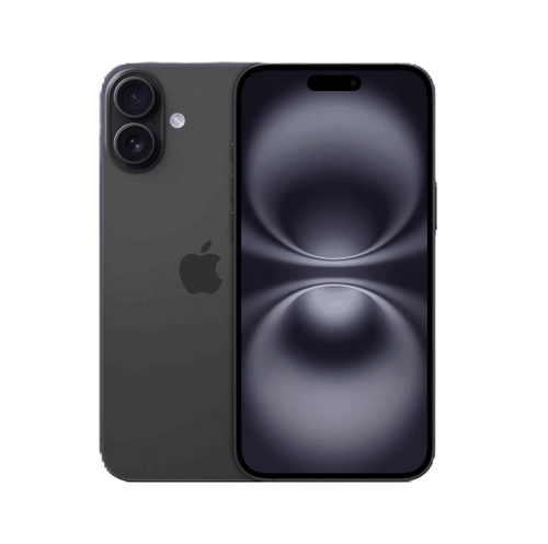 אייפון Apple iPhone 16 128GB, צבע Black שחור, שנה אחריות