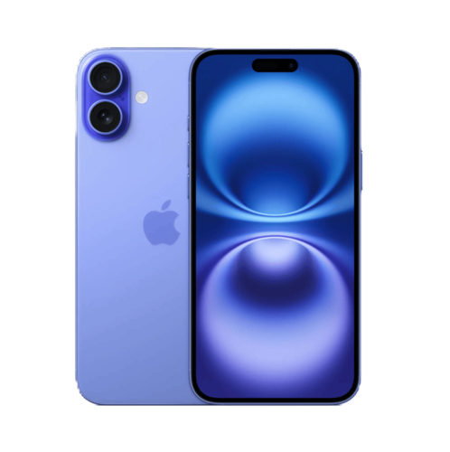 אייפון Apple iPhone 16 128GB, צבע Ultramarine כחול עז, שנה אחריות