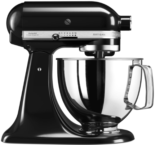 מיקסר מקצועי 4.8 ליטר צבע שחור KitchenAid Artisan 5KSM125EOB