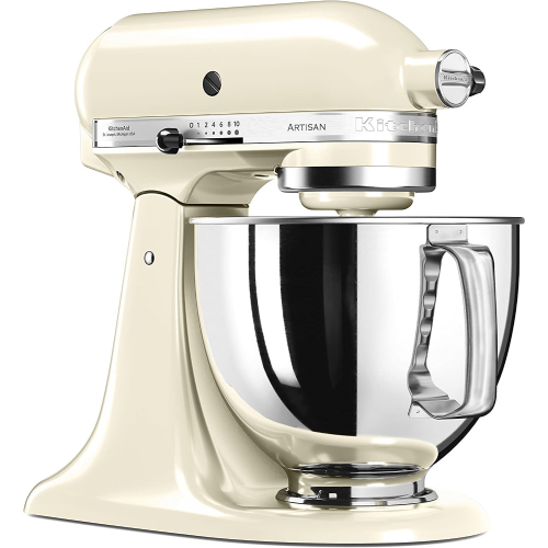 מיקסר מקצועי 4.8 ליטר צבע קרם KitchenAid Artisan 5KSM125EAC