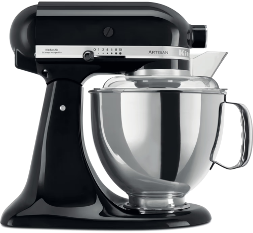 מיקסר מקצועי עם שתי קערות צבע שחור KitchenAid Artisan 5KSM175EOB
