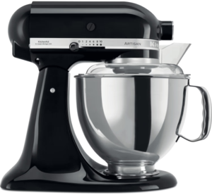 מיקסר מקצועי עם שתי קערות צבע שחור KitchenAid Artisan 5KSM175EOB
