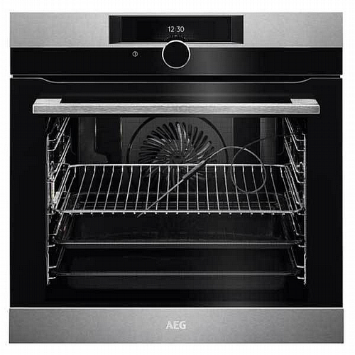 ‏תנור בנוי פירוליטי AEG Horizon BPK294733M א.א.ג. נירוסטה