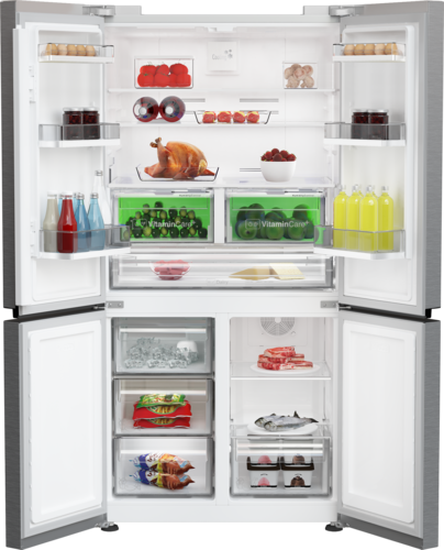 מקרר 4 דלתות 572 ליטר דגם KQD1626XP בלומברג 