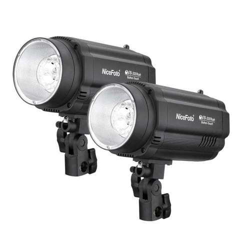 קיט פלאש סטודיו דגם NiceFoto KIT-502 בעוצמה 300W