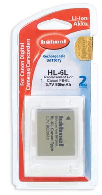 סוללה למצלמה דיגיטלית קנון חליפית ל-CANON NB6L Hahnel