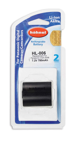 סוללה למצלמות דיגיטליות חלופית ל PANASONIC CGR-S006 Hahnel