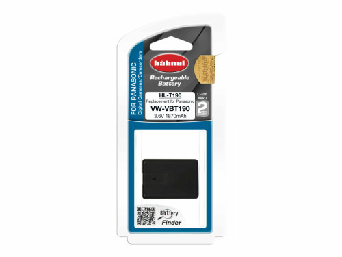 סוללה נטענת לפנסוניק חלופית ל Panasonic VM-VBT190 Hahnel
