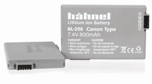 סוללה למצלמת קנון חלופית ל CANON BP-208 Hahnel