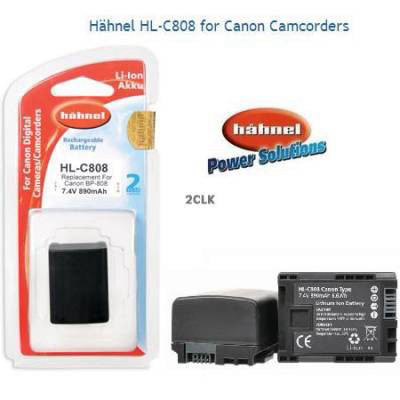 סוללה למצלמת קנון חלופית ל CANON BP-808 Hahnel