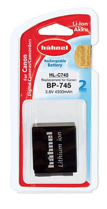 סוללה למצלמת קנון חלופית ל CANON BP745 Hahnel