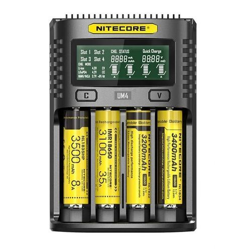 מטען USB לארבע סוללות Nitecore UM4