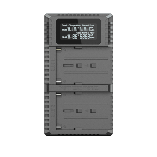 מטען Nitecore ל-2 סוללות Sony