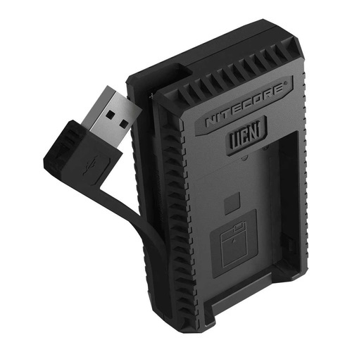 מטען USB של Nitecore לסוללות Canon LP-E6/LP-E8