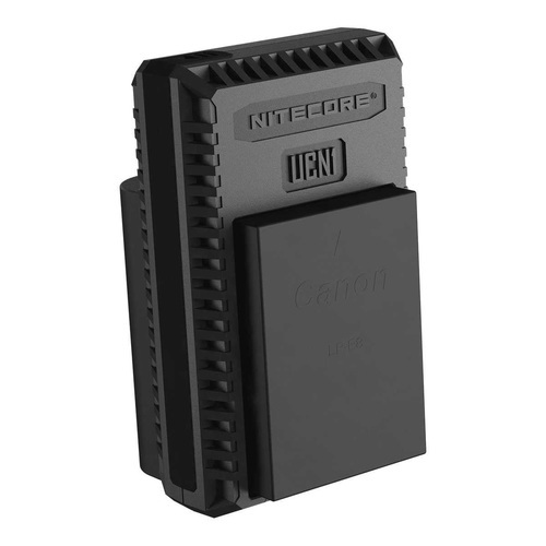 מטען USB של Nitecore לסוללות Canon LP-E6/LP-E8
