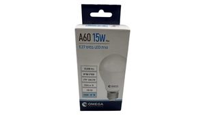 נורת לד A60 , 15W, הברגה E27 (גדולה) OMEGA