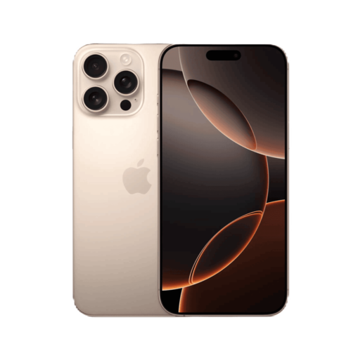אייפון Apple iPhone 16 Pro 128GB, צבע Desert Titanium טיטניום מדברי, שנה אחריות 