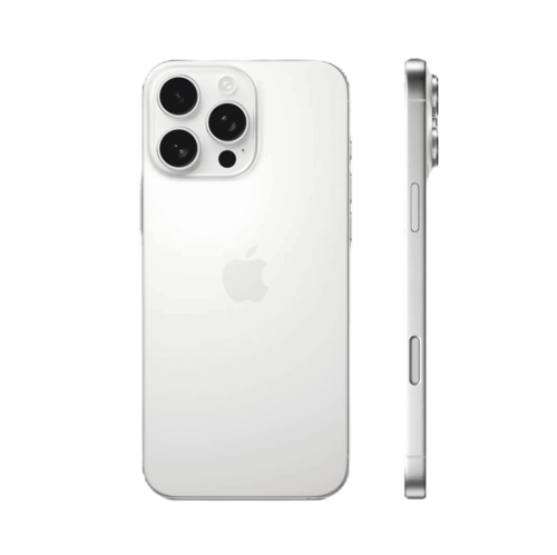 אייפון Apple iPhone 16 Pro Max 256GB, צבע White Titanium לבן טיטניום, שנה אחריות יבואן רשמי