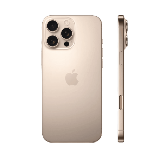 אייפון Apple iPhone 16 Pro Max 512GB, צבע Desert Titanium טיטניום מדברי, שנה אחריות יבואן רשמי