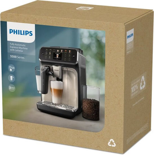 מכונת קפה אוטומטית פיליפס Philips 5500 Series LatteGo Coffee