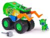 משאית המיחזור של רוקי יורה חץ  עם גלגלי ענק ודמות