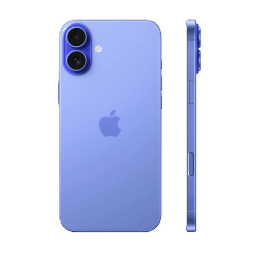 אייפון Apple iPhone 16 Plus 128GB, צבע Ultramarine כחול עז, שנה אחריות