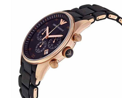 שעון יד EMPORIO ARMANI  AR5905 רצועה מצופה סיליקון