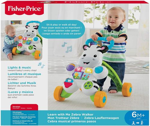 הליכון פעילות אורקולי 2 ב-1 זברה פישר פרייס fisher-price