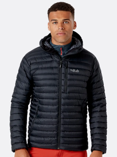מעיל פוך לגברים Microlight Alpine Jacket שחור - Rab
