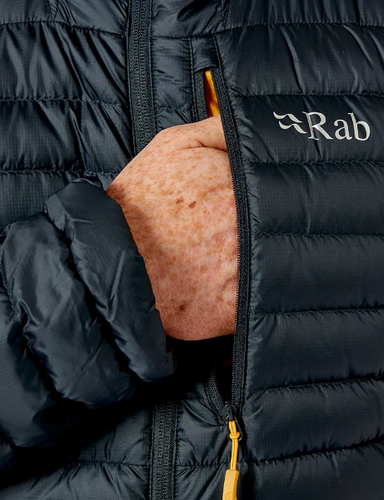 מעיל פוך לגברים Microlight Alpine Jacket שחור - Rab