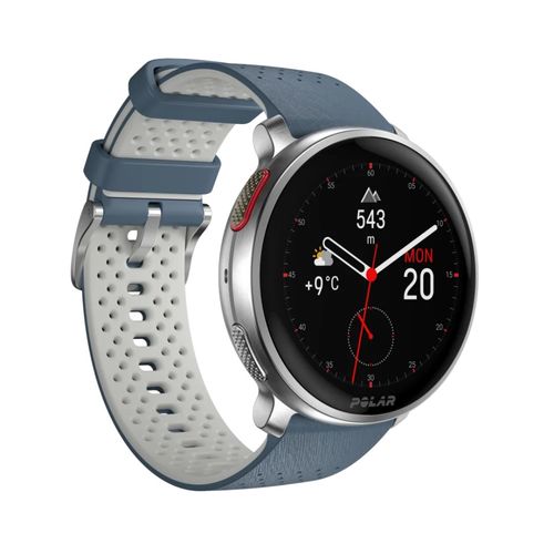 שעון מולטי-ספורט פרימיום Polar Vantage V3 בצבע כחול-כסף