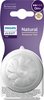 זוג פטמות האכלה לבקבוקי Avent Natural Response - גילאי 0+, זרימה שלב 2
