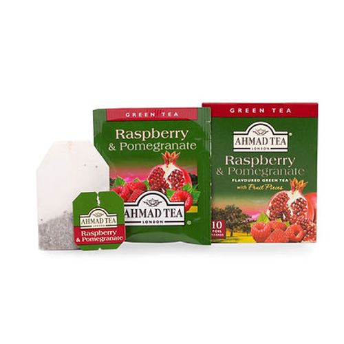 תה ירוק - פטל ורימון | 20 שקיות | AHMAD TEA