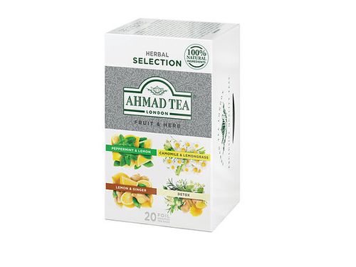 חליטת פירות ועשבים - 4 סוגים | 20 שקיות | AHMAD TEA