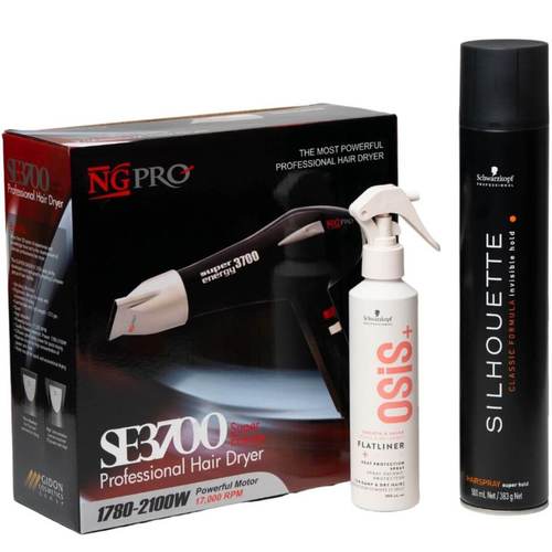 מארז חגיגי הפן של גדעון ENERGY 3700+ ספריי הגנה מחום OSIS+ ספריי SILHOUETTE שוורצקופף