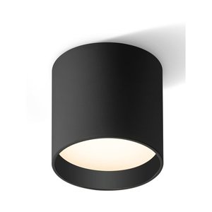  גוף תאורה צמוד תקרה צילינדר שחור EMMA 8W 3CCT 