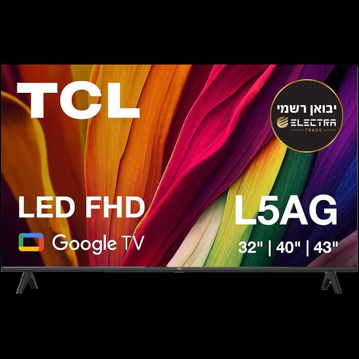 טלוויזיה חכמה TCL 43" 43L5AG FHD Google TV LED