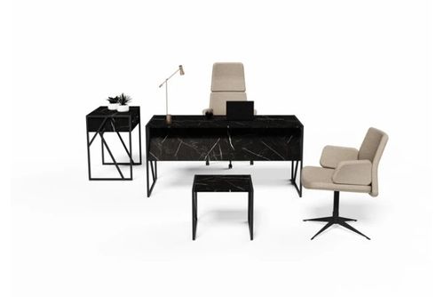 שולחן משרדי מעוצב רוחב 160 ס``מ WAW צבע שיש