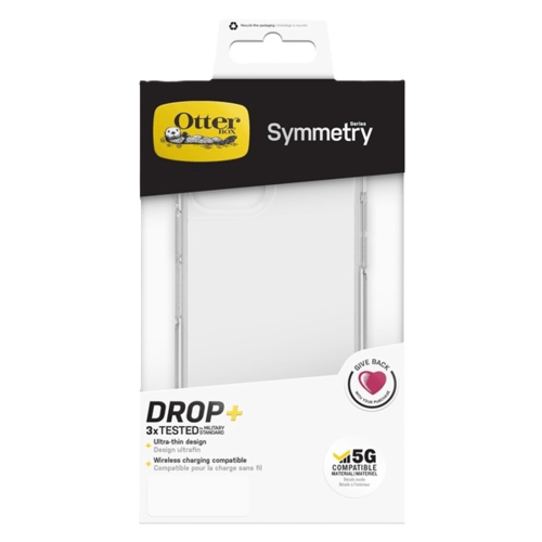 כיסוי לטלפון Otterbox Symmetry iPhone 15 Pro Max, שקוף