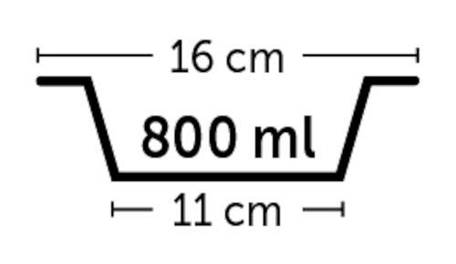 קערת נירוסטה לכלב BALDWIN פלמינגו 800 מ