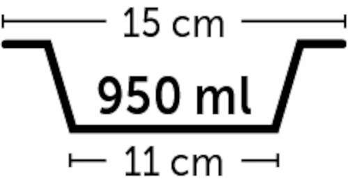 קערת נירוסטה לכלב SELECTA ורודה 950 מ