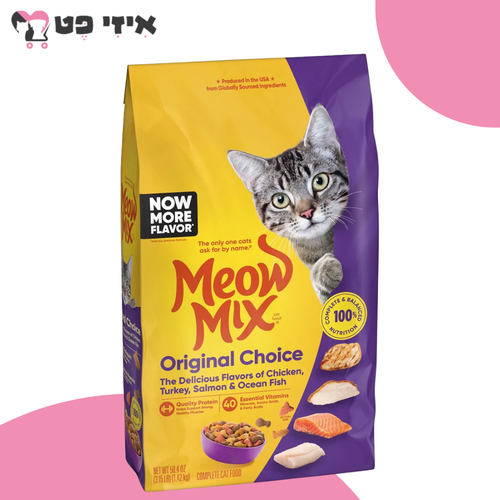 מיאו מיקס אוריג'ינל צ'וייס לחתולים בכל שלבי החיים 1.43 ק
