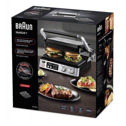  טוסטר גריל לחיצה דיגיטלי בראון BRAUN דגם CG-7040 טוסטר גריל לחיצה דיגיטלי בראון BRAUN דגם CG-7040