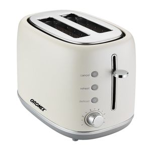  CHROMEX מצנם 2 פרוסות מעוצב גוון קרם דגם CH240C CHROMEX מצנם 2 פרוסות מעוצב גוון קרם דגם CH240C