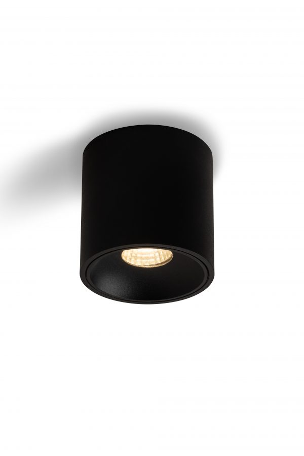 CEILING LAMP 7W BLACK+DRIVER