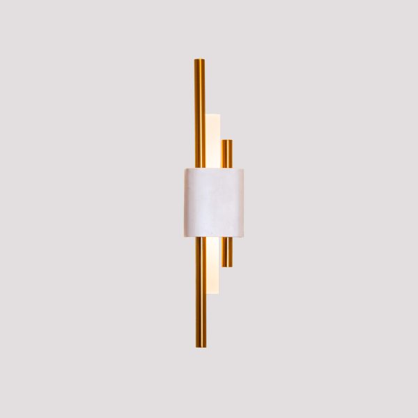 WALL LAMP D90*H600, LED 5W 2700K,  METAL PARTS IN BRASS
