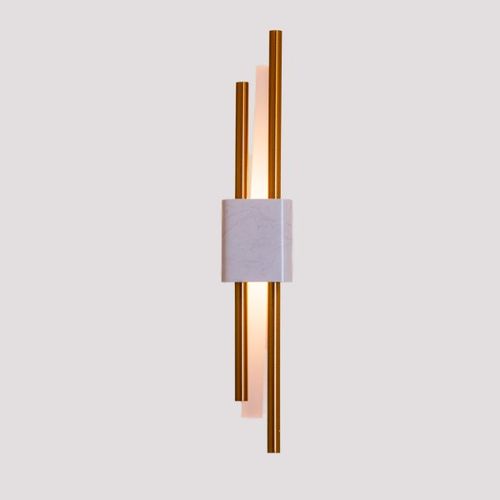 WALL LAMP D90*H600, LED 5W 2700K,  METAL PARTS IN BRASS