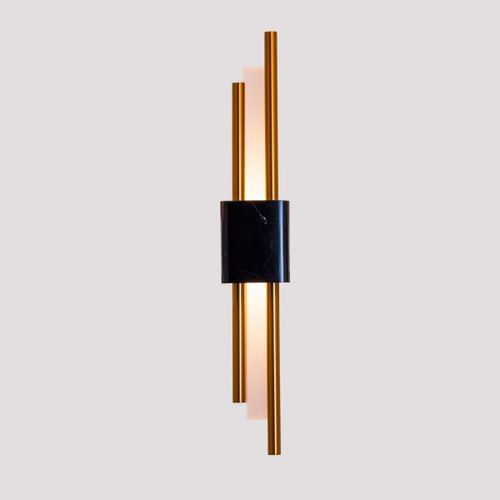 WALL LAMP D90*H600, LED 5W 2700K,  METAL PARTS IN BRASS